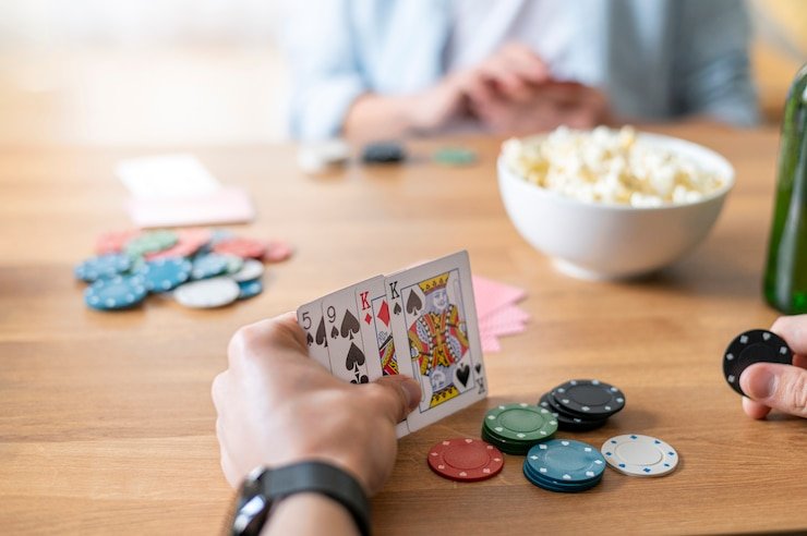 Meja Blackjack Live Casino drag slot dengan dealer terlihat jelas